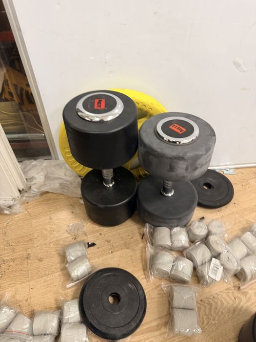 Gantere fixe set 27,5+27,5=55 kg. Pret 500 lei predare in Bucuresti s4