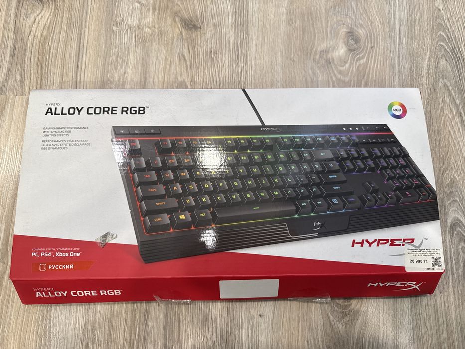 Клавиатура hyperx Alloy core RGB