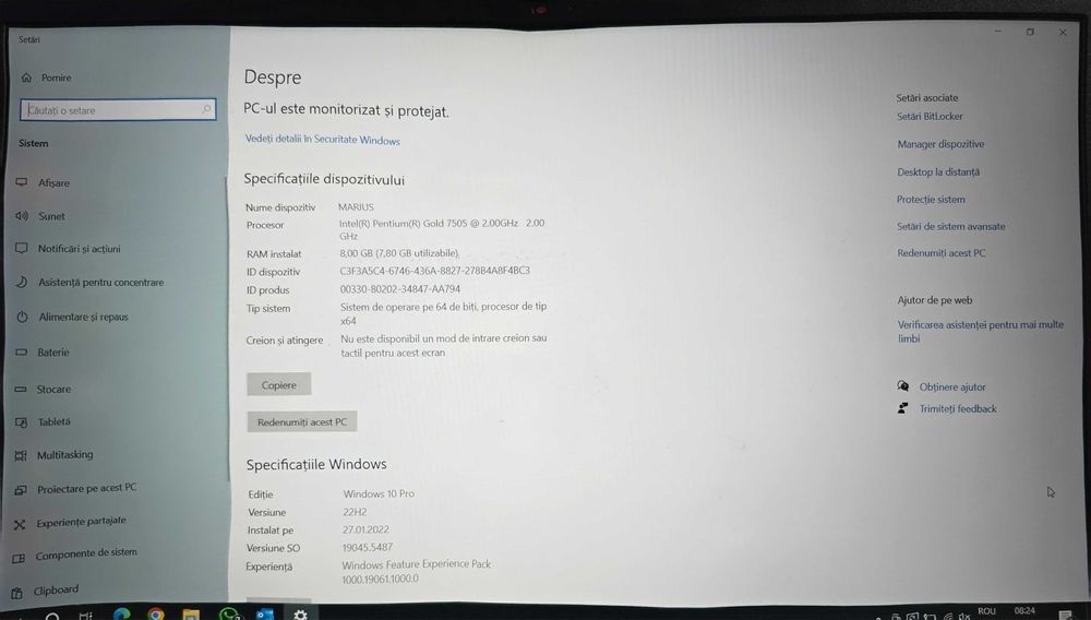 Laptop Lenovo IdeaPad3 - 8GB RAM, 256GB SSD