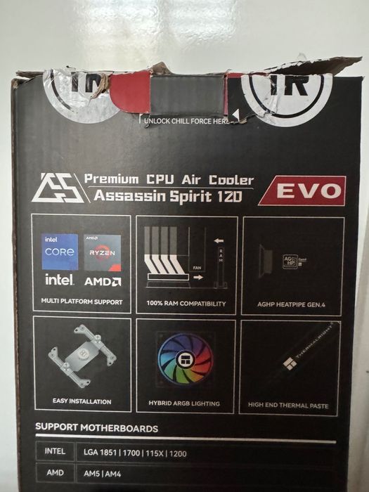 НОВ Thermalright Assassin Spirit 120 EVO ARGB – CPU охладител
