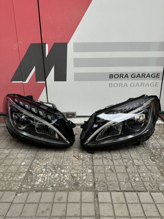 Mercedes W205 Led Фар фарове лед мерцедес