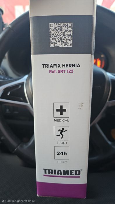 Orteza Srt.122, hernie inghinală bilaterală.