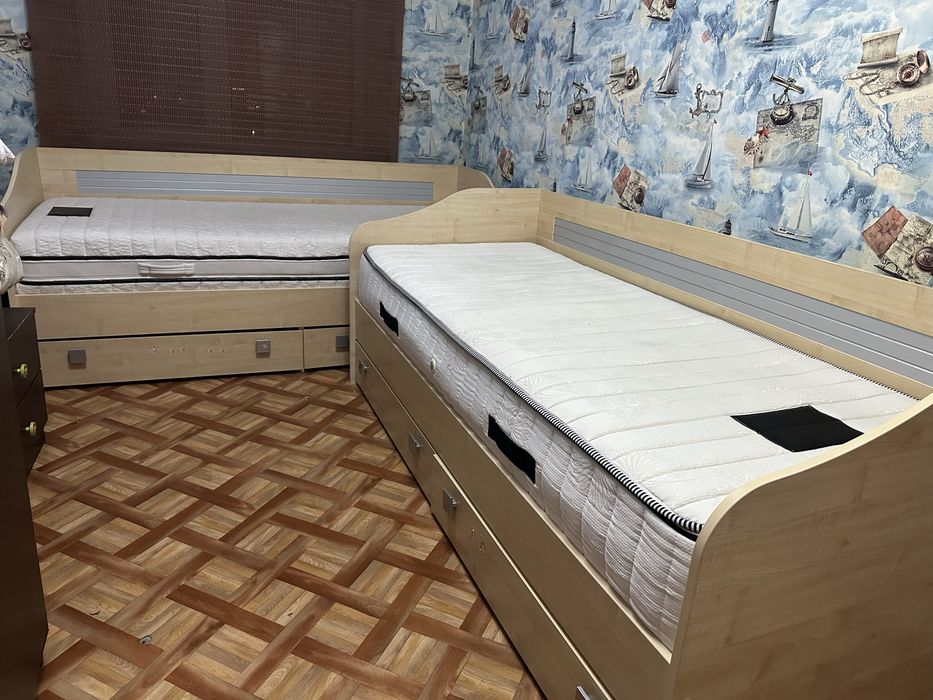 Две Односпальные кровати с ортопедическим матроссом