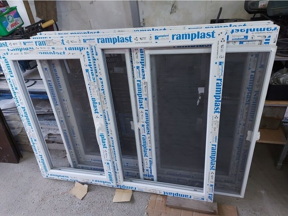 Vând trei ferestre noi PVC pret de producator, Geam termopan 4S x low-
