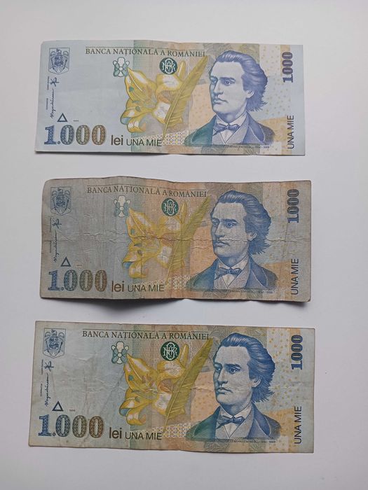 Vand lot bancnote 5000 , 1000, 500