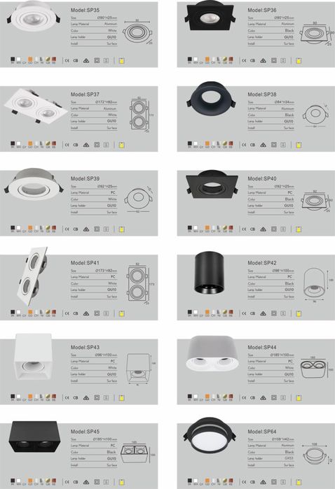 споты потолочные споты встраиваемые