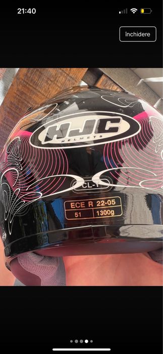 Casca motor hjc dama