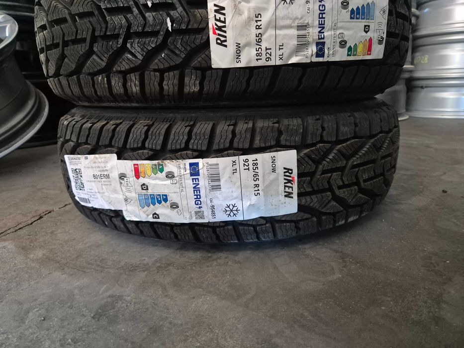 4 Anvelope M+S IARNA - 185/65/15 92T XL - RIKEN Snow - NOI - DOT 2025 !
