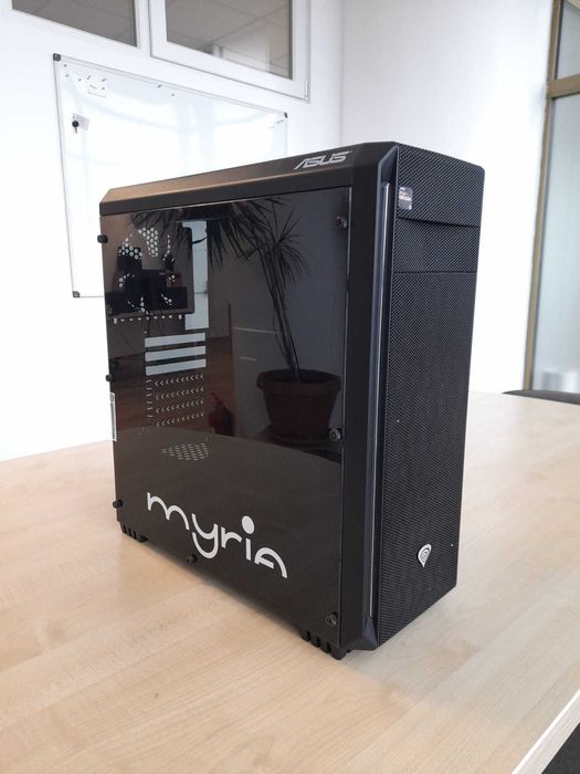 Carcasa PC tower MYRIA, ATX, neagra - 3 ventilatoare incluse 140 lei
