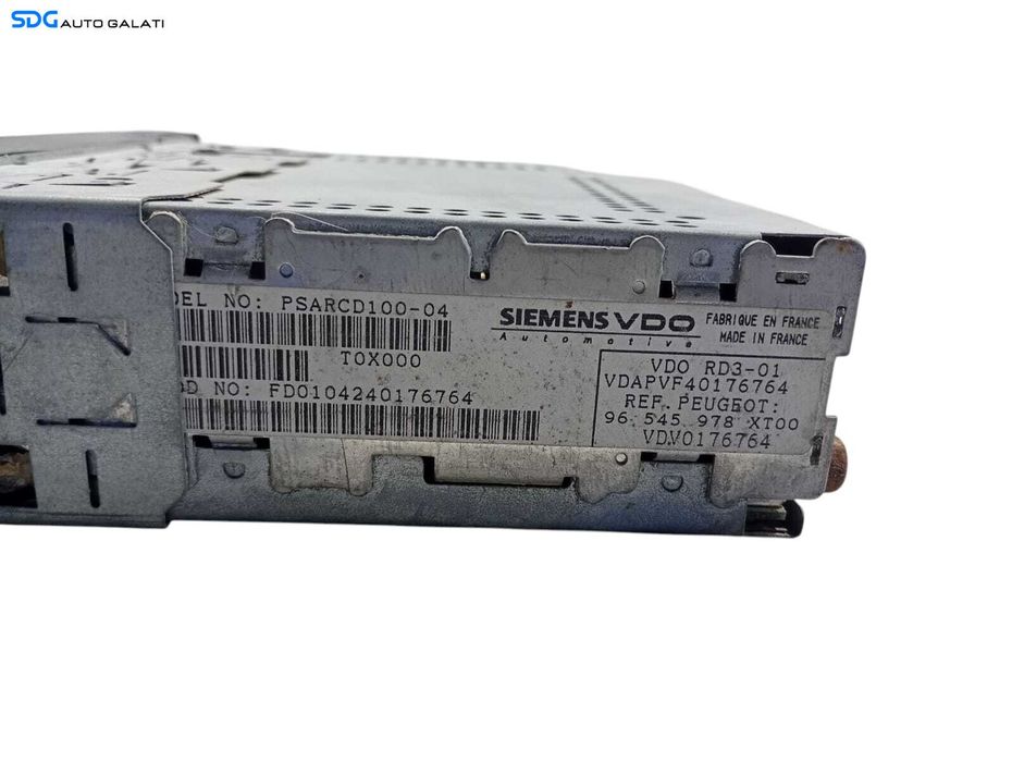 Unitate Radio CD Player Siemens VDO Citroen Berlingo 2002 - 2008 Cod 96545978 [L6237]