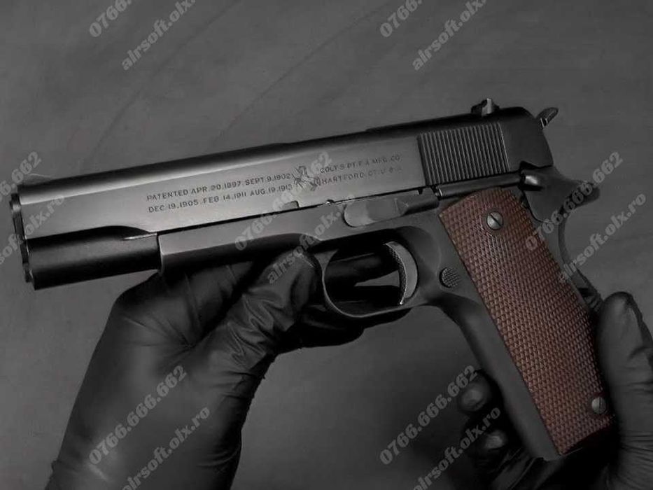 CEL MAI BUN PISTOL!! Colt CO2 Cu Aer Comprimat MODIFICAT Airsoft Pusca