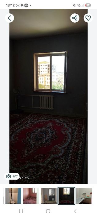 Сдаётся квартира своя 2х комнатная 6 микраене