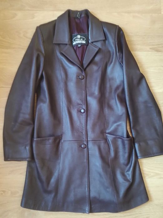 Haină de piele pentru damă, măsura 42