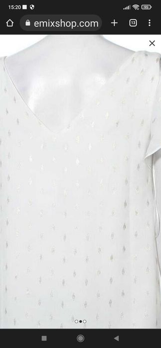 Бяла блузка невероятна красота