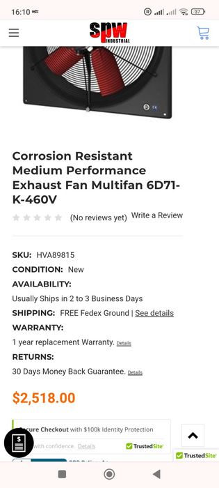 Промишлени вентилатори за аспирация