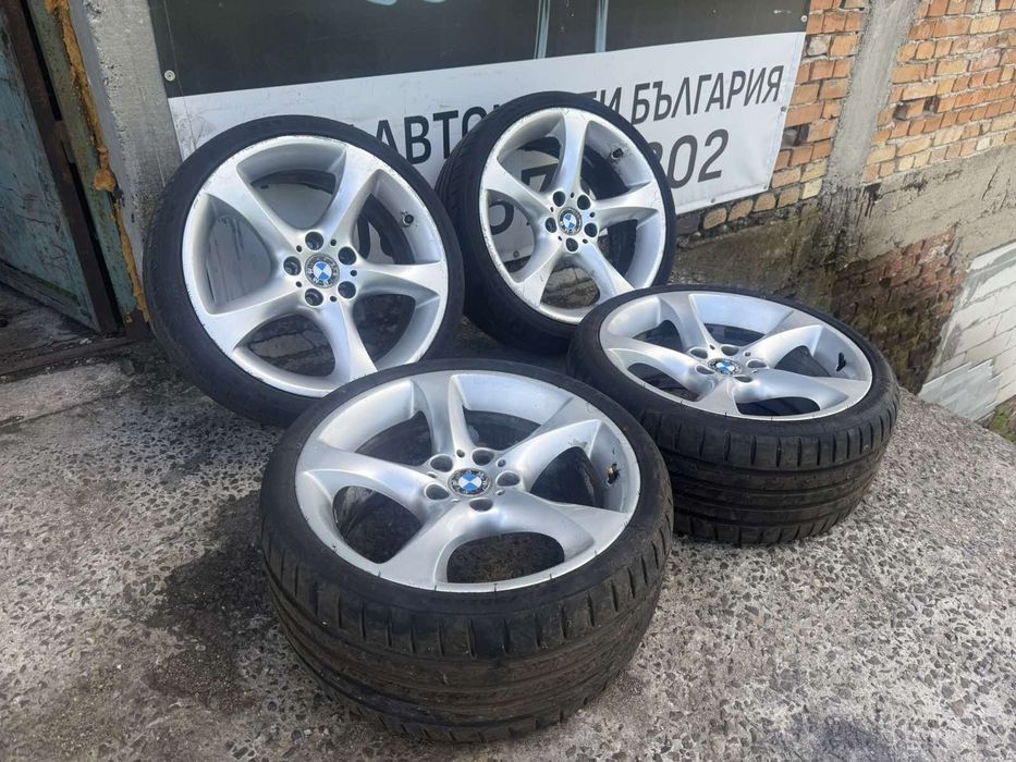 Продаваме оригинални джанти с гуми BMW STYLE 230 спорт пакет с перфектни гуми, без заварки но с една цепка