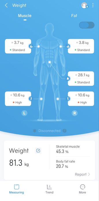 Cantar SMART electronic SilverGear cu maner si aplicatie - nou - alb