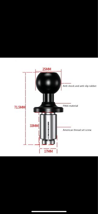 Suport telefon moto Ram Mount X grip cu prindere in jug incarcare usb