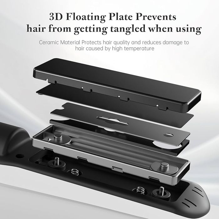 Мини преса за коса 2в1 безжична преса за коса