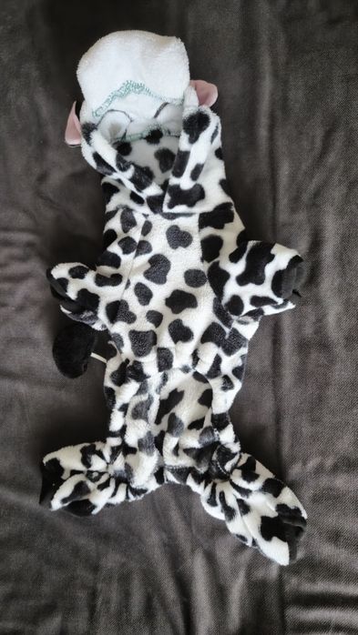 Salopetă căței model văcuță