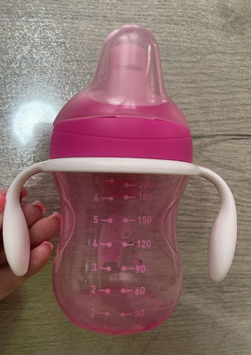 Детский поильник Chicco Training Cup, 6м+, 200 мл. НОВЫЙ!