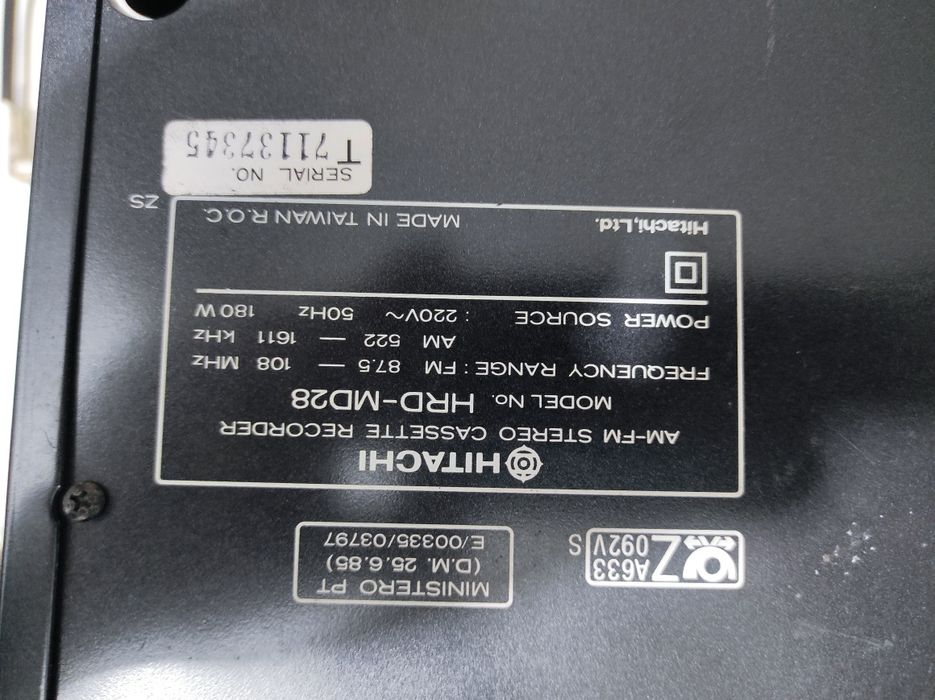 Hitachi Hdr-md28 Radio ok