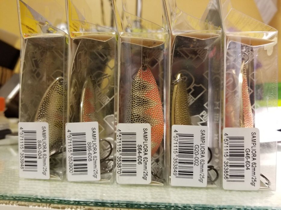 Oscilante PONTOON21 Sampliora 14, 18 si 25 gr. suflate Au/ Ag nu GIPO