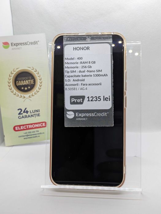 Telefon Honor 400 (AG4 Dacia / B.50581) – Garanție 2 Ani!