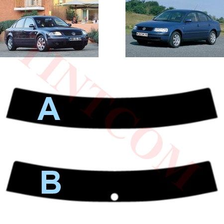 VW Passat B5 (4 врати, седан, 97 - 05) Фолио за затъмняване на стъкла