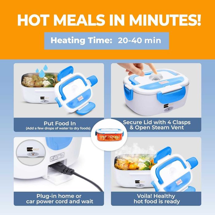 Электрический обеденный ящик портативный подогреватель для еды