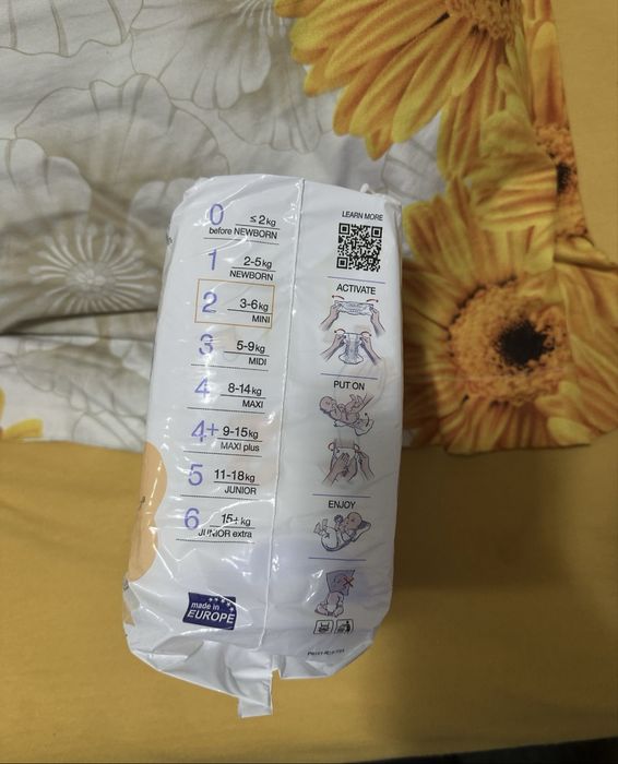 Pampers happy nr 2 (3-6kg) 18 bucati per bax disponibile 8 bax-uri