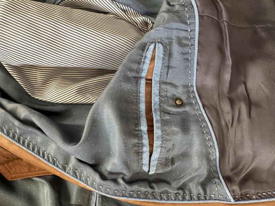 Geaca de piele Massimo Dutti, marimea L, culoare maro