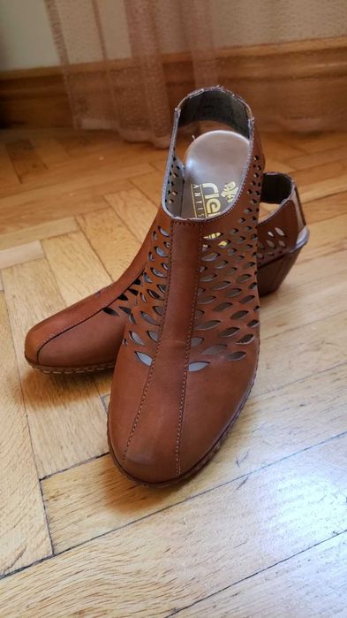 Pantofi din piele, RIEKER, noi, mar.36