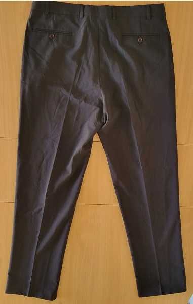 Pantaloni barbati stofa maro inchis cafea 52 L-XL 94cm