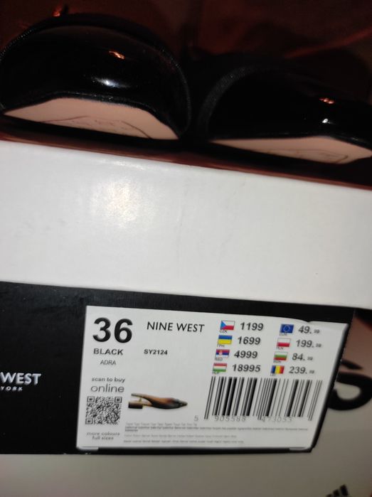 Pantofi decupați Nine West măr. 36