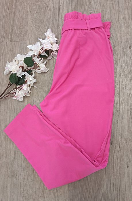 Pantaloni eleganți culoarea  corai Reserved