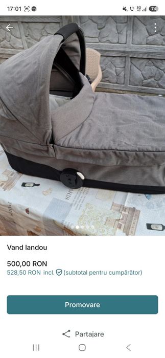 Vand landou culoare gri