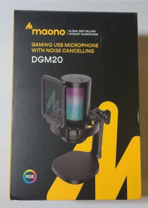 Microfon Maono DGM20 black cu noise cancelling