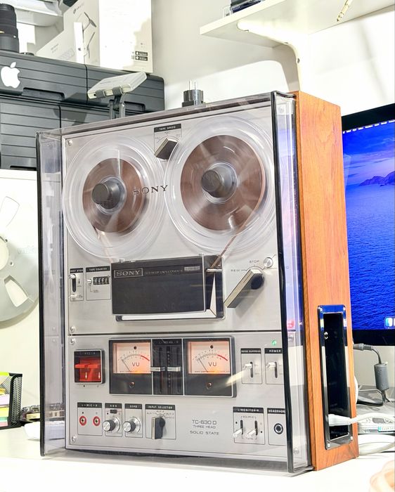 Sony TC-630D | Magnetofon Open Reel 3 Capete | 3 Motoare | 4 Piste | Made in Japan | Vintage Hi-Fi,capac antipraf