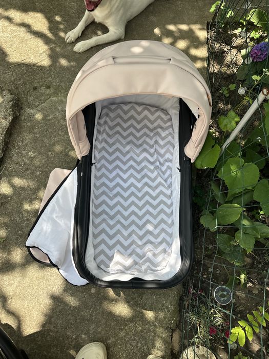 Vand carucior Krausman 3 in 1 Storm Pink Shiny