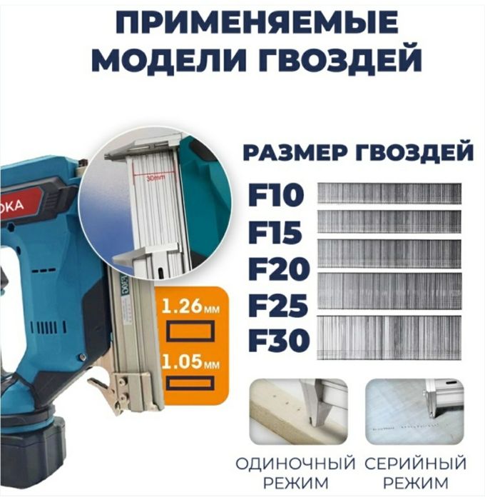 Гвоздезабивной пистолет аккумуляторний. Mix qoquvchi pistolet .