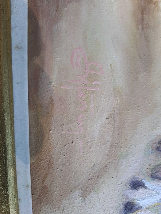 tablou pictura pe panza semnat C Nitescu