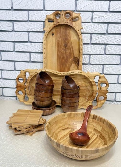 Посуды деревянные