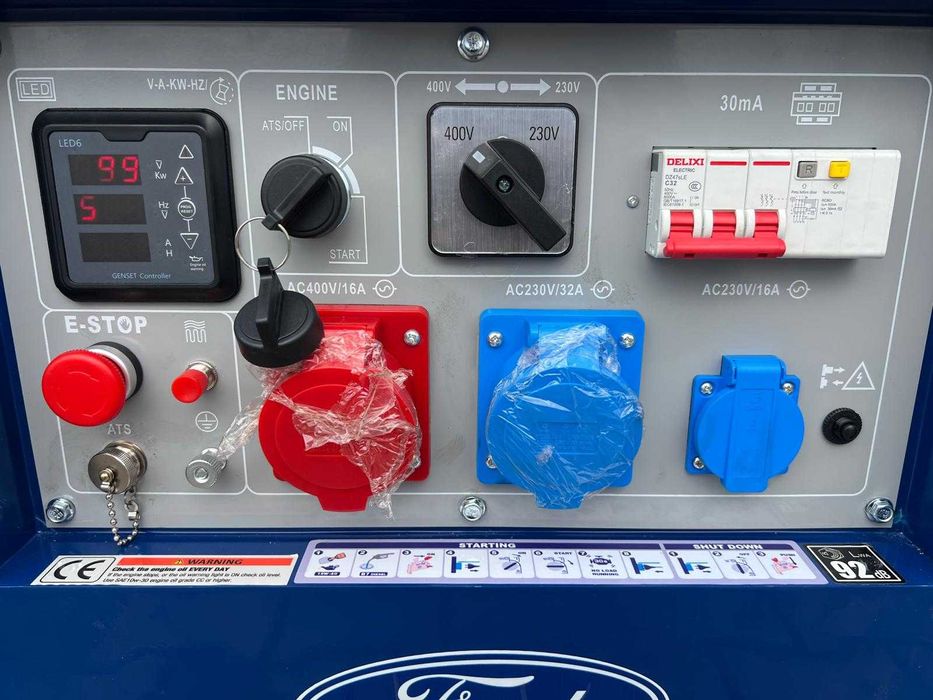 Generator Ford - 7,9 KVA , Silentios , cu AVR (Nou) + Video