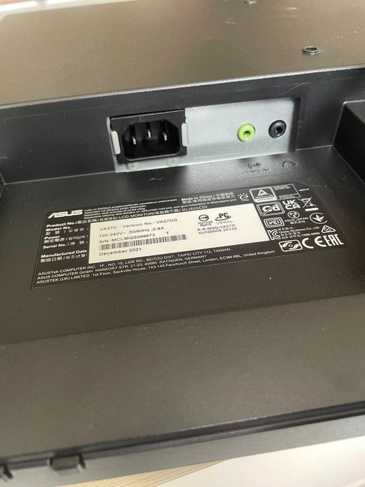 Монитор LED IPS ASUS VA27DQ, 27", Full HD