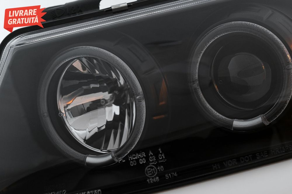 Faruri Angel Eyes VW Passat B5 3B (11.1996-08.2000) Negru