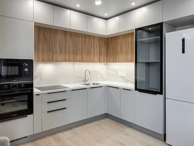 Кухонная мебель мдф хайтек