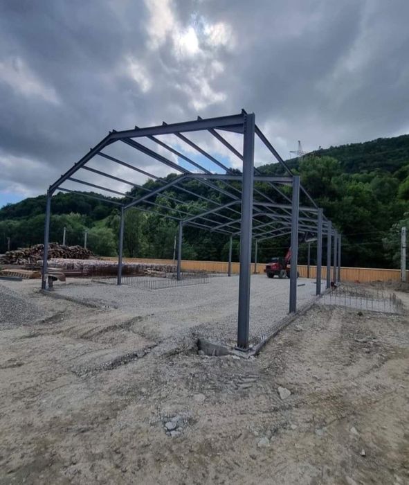 Vand hala pe structura metalica