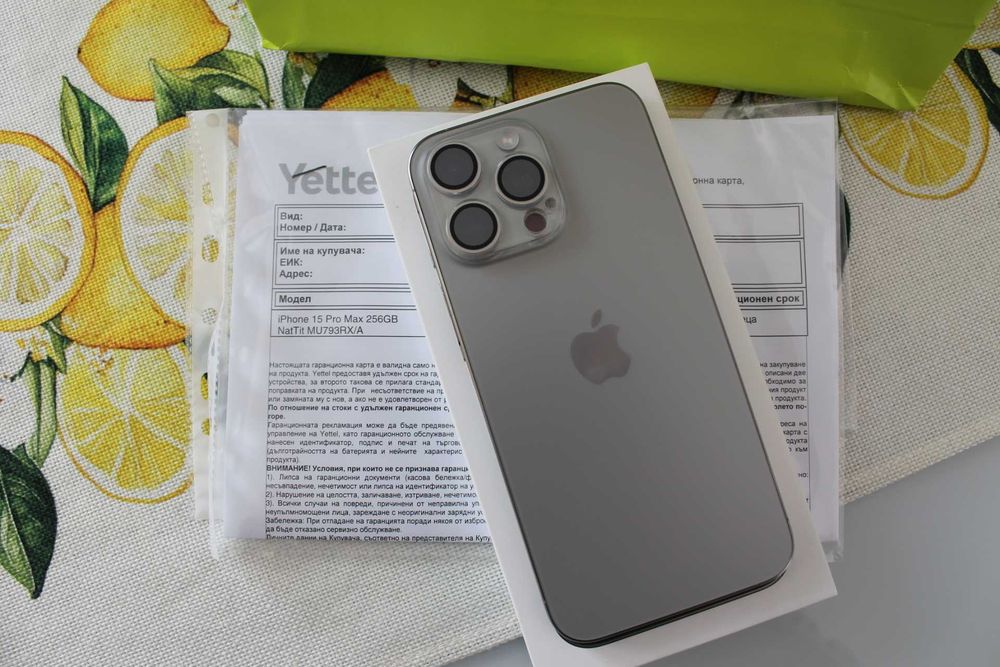 iPhone 15 Pro Max. В гаранция от Yettel !
