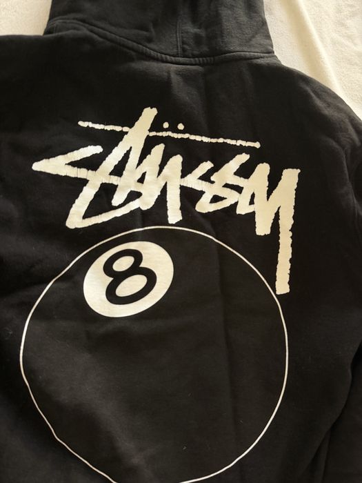Stussy Black Hoodie 8Ball